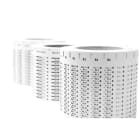 GRAFOPLAST - Kabel Schilder Rolle PVC Weiß  12x4mm 12000st