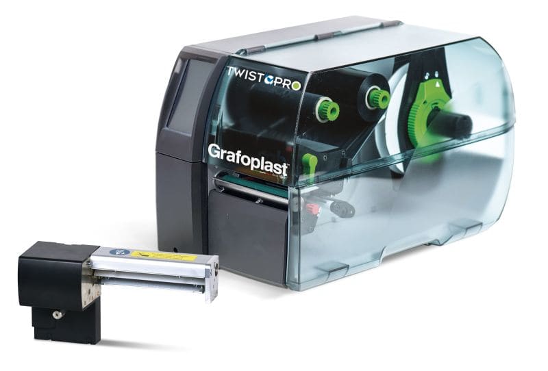 GRAFOPLAST - Thermotransfer-Rollendrucker mit Perforator 1st