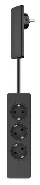 SCHULTE - EVOline Plug FIX, sw, 1, 5m, 3fach Verteiler