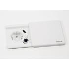 SCHULTE - Square80, VDE, weiß, RJ45-Bu, 3m WST