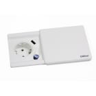 SCHULTE - Square80, VDE, weiß, RJ45-ST, 3m WST