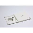 SCHULTE - Square80, VDE, weiß, mit Qi, 3m WST