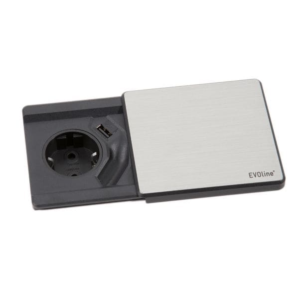 SCHULTE - Square80, VDE, edelst, 3m WST