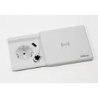 SCHULTE - Square80, VDE, ws, RJ45-Bu, Qi, GST-ST
