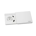 SCHULTE - Square80, VDE, weiß, 2xUSB-Charger, 3m WST