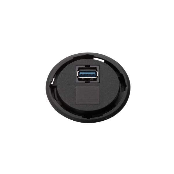SCHULTE - One, 1xUSB, schwarz, o.Ring