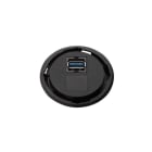 SCHULTE - One, 1xUSB, schwarz, o.Ring