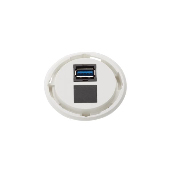 SCHULTE - One, 1xUSB, weiß, o.Ring