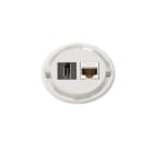 SCHULTE - One, 1xHDMI+RJ45, weiß, o.Ring