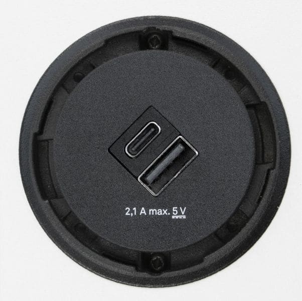SCHULTE - One, USB-Charger A+C, schwarz, o.Ring