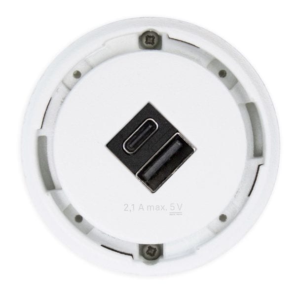 SCHULTE - One, USB-Charger A+C, weiß, o.Ring