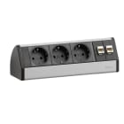 SCHULTE - Dock, DATA SMALL, VDE, silberfarbig