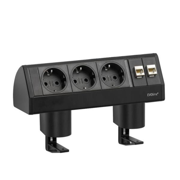 SCHULTE - Dock, DATA SMALL, VDE, schwarz