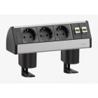 SCHULTE - Dock, DATA SMALL, VDE, silberfarbig