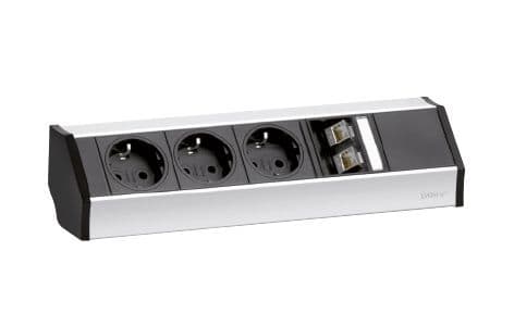 SCHULTE - V-Dock, DATA SMALL, 3VDE, 2RJ45