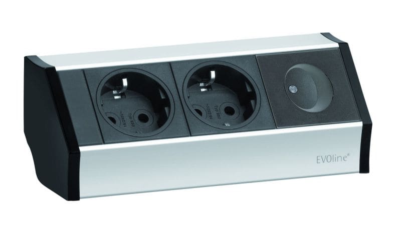 SCHULTE - V-Dock, 2VDE, 1Wippschalter