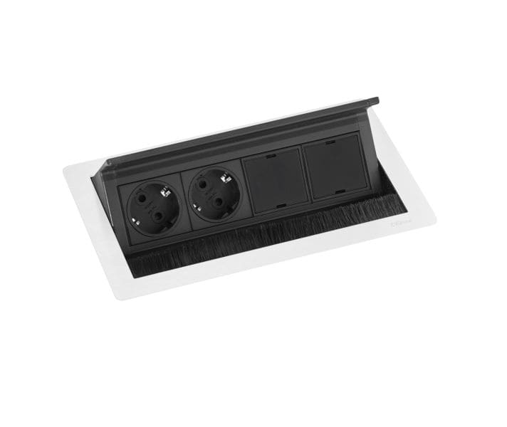 SCHULTE - FlipTopPush, 2VDE+2frei, M, weiß