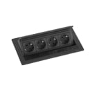 SCHULTE - FlipTopPush, 4VDE, M, schwarz
