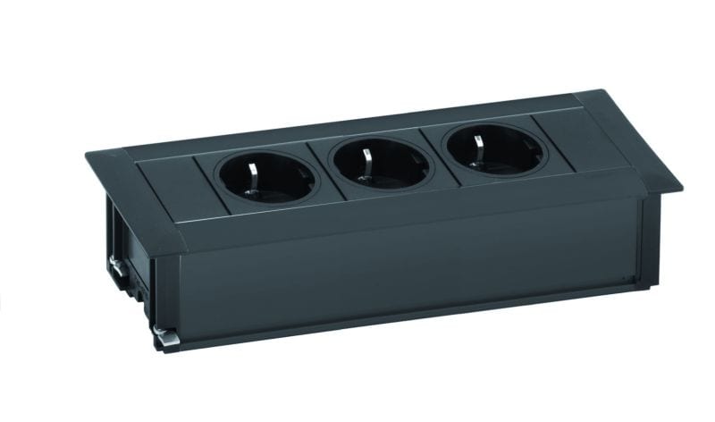 SCHULTE - FrameDock SMALL, 3VDE, schwarz