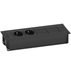 SCHULTE - FrameDock, 2VDE+2Frei, sw, 3m WST