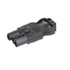 SCHULTE - Stecker, GST, sw, Schr.-an., flach, incl.Z.