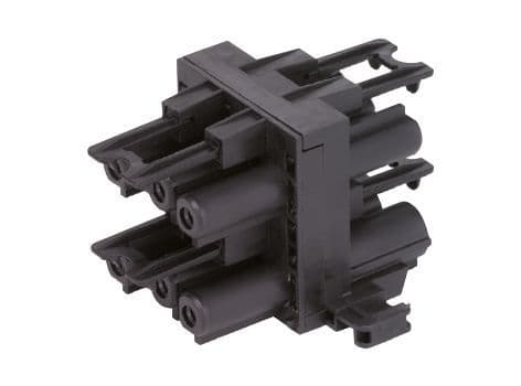 SCHULTE - GST-Verteiler, 1 auf 3, schwarz