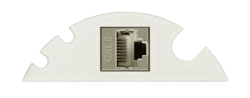 SCHULTE - Verschlußpl, Circle80, RJ45 BU-BU, ws