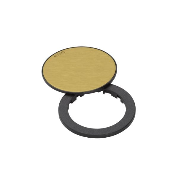 SCHULTE - One, Ring, schwarz, m.Deckel Messing