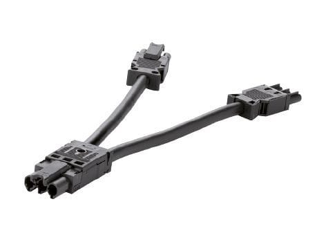 SCHULTE - GST-Verteiler, Y-Form, 1 auf 5, schwarz