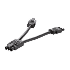 SCHULTE - GST-Verteiler, Y-Form, 1 auf 5, schwarz