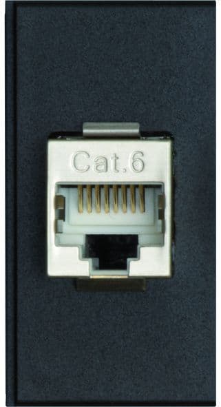 SCHULTE - RJ45, 0°, 1xC6FTP, M-Adapt, Elbro,