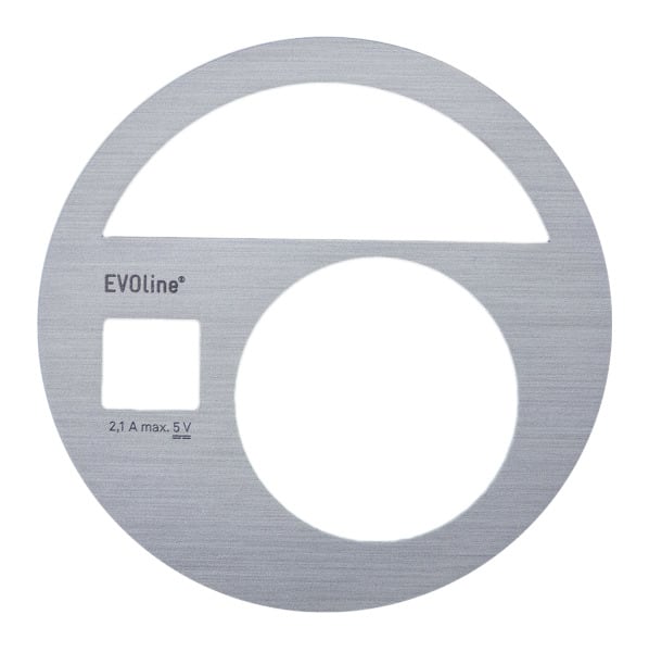 SCHULTE - Blende,Cirlce80,silber