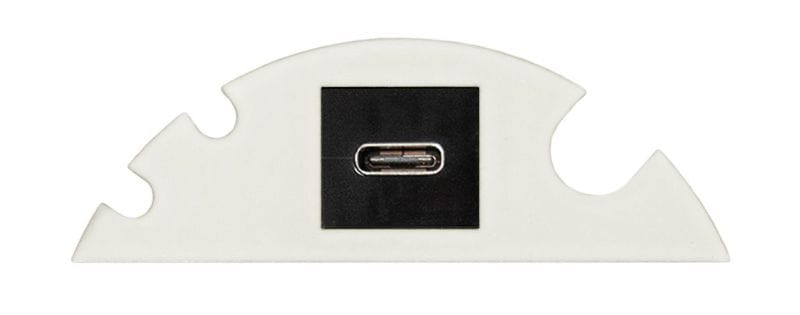 SCHULTE - Verschlußpl Circle80 USB-C3.1 BU-ST ws