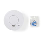 NEDIS - Rauchmelder batteriebetrieben Pausen-u.Testtaste 85dB ABS ws