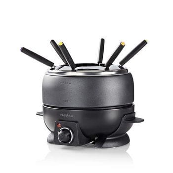 NEDIS - Fondue-Set 800W 2.3L 6Gabeln antihaft Thermostat schwarz
