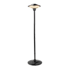NEDIS - Heizstrahler Halogen 1500W 2St. 2mMast IP34 X3 Kippschutz sw