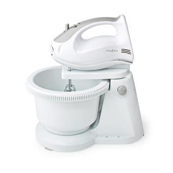 NEDIS - Handmixer-Set 200W 5Stufen Turbo Rühschüssel gr-ws