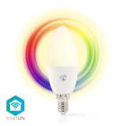 NEDIS - LED-Lampe färbig WiFi E14 4.9W 470lm 2700-6500K Andr/IOS RGB
