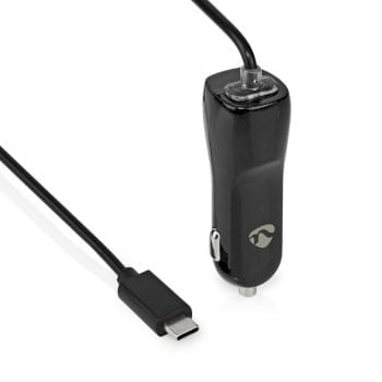 NEDIS - Auto-Ladegerät 1Ausg. 1x3.0A USB-C Kab. 1m 18W