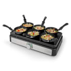 NEDIS - Partywok-Set 600W 6Personen Temperatureinst. antihaft sw-si