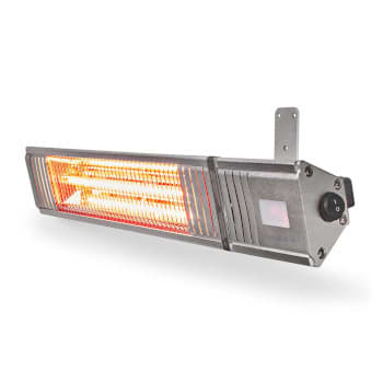 NEDIS - Terrassenheizer 1000/2000W 9Wärmeeinst IP65 H:90mm Timer alu
