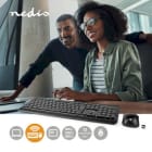 NEDIS - Tastatur/Maus-Set Wireless USB 800/1200/1600dpi(einstellb)sw