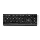 NEDIS - Tastatur kabelgeb. USB-A sw