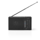 NEDIS - Radio tragb. 1.5W AM/FM analog Batt. Kopfhörerausg. sw