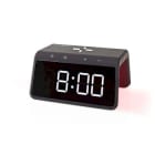 NEDIS - Wecker digi kabell. 5/7.5/10/15W USB-A 2Weckz Nachtl Batt sw