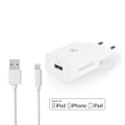 NEDIS - Netzladegerät TypC USB-A 12W Lightning 8Pin: 1m ws