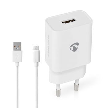 NEDIS - Netzladegerät TypC USB-A 12W MicroUSB-Kab: 1m ws