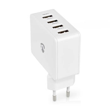 NEDIS - Netzladegerät TypC 4xUSB-A QuickCh. 24W ohne Kabel ws