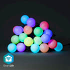 NEDIS - Party-Lichter WiFi 20LEDs RGB Andr/iOS 10m IP65 bunt