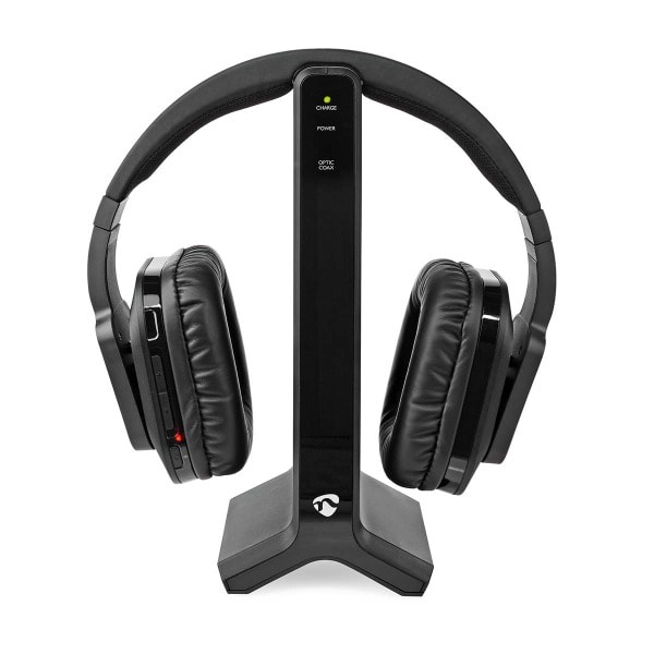 NEDIS - Wireless-TV-Kopfhörer OverEar 40mm 8h Toslink RF Ladestation